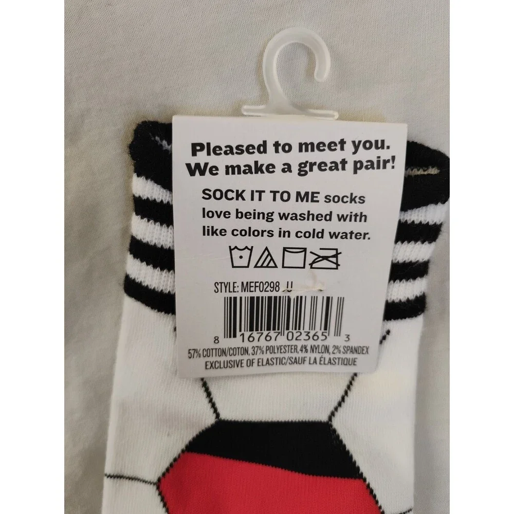 Sock It to Me Kick It Crew Socks Men's One Size Soccer Designed In Portland - Picture 3 of 4